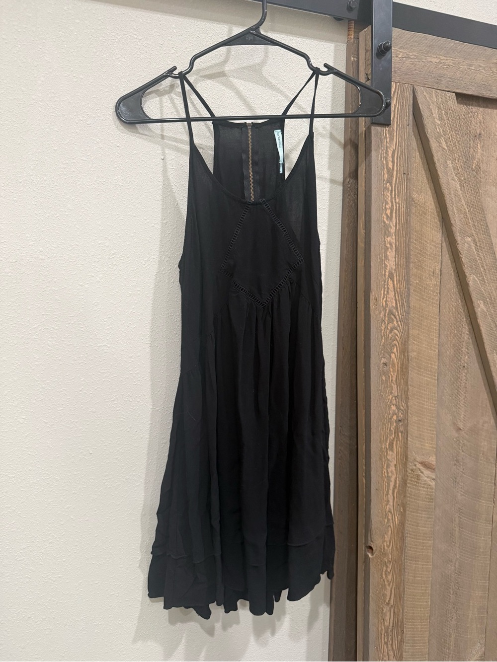 Maurices Black Strappy Mini Dress